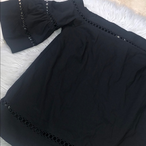 Michael Kors Crochet Eyelet Off the Shoulder Top - Picture 3 of 6